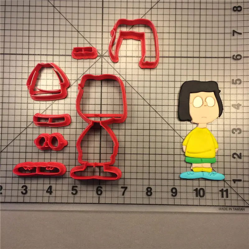 Charlie коричневый Lucy Marcy перечная мята Пэтти пластиковый 3d принт помадка печенья