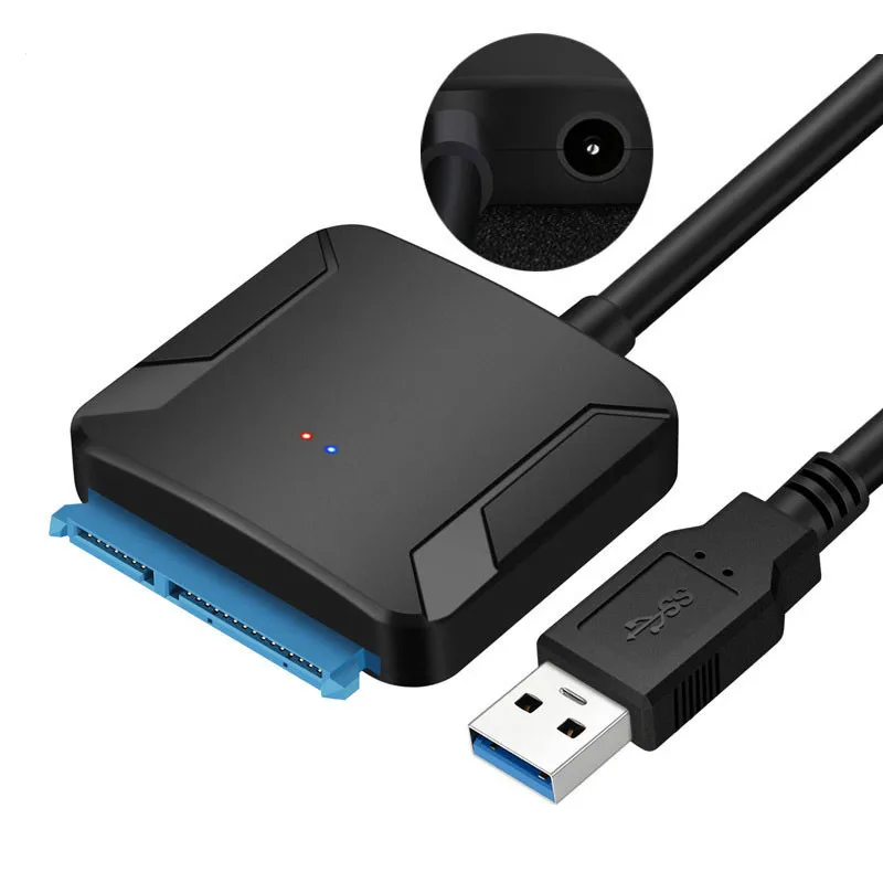 Sata to USB Cable Sata to USB Adapter Cable USB Adapter USB Adapter Cable Sata to USB Adapter Conversion Cable Adapter USB Cable Adapter USB 3.0 To SATA 3 Cable Sata To USB Adapter Convert Cables Support 2.5/3.5 Inch External SSD HDD Adapter Hard Drive ConnectFit