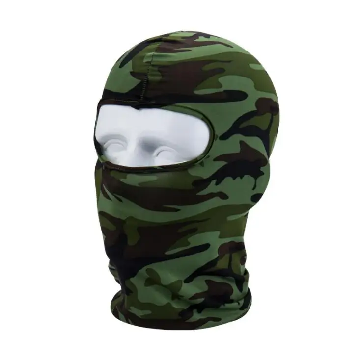 camouflage 1 Велосипедная маска для лица Лыжная защита шеи наружная Балаклава маска на все лицо ультра тонкая дышащая ветрозащитная мягкая гладкая маска - Цвет: camouflage 1