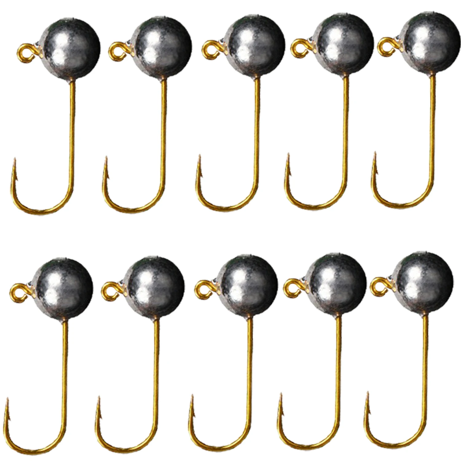 10pcslotMicroJigHeadFishingHook1g5gIceFishingHookMiniCrank