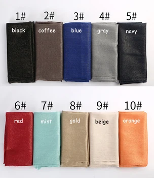 

100pc/lot gold color thread solid scarf women shinny plain shawl viscose scarf and shawl muslim printed scarfs arab hijabs