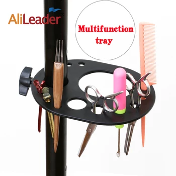 

Alileader Convenient Tray For Wig Mannequin Head Tripod Stand Multifunction Tray Adjustable Wig Stand For Storage Wig Making Kit