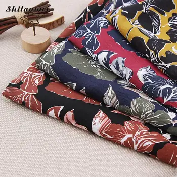 

1.42m*2m Printing And Dyeing Curtain Cotton Fabric Linen Fabric Textile For Patchwork Tablecloth Crafts Materials Clothes Fabric