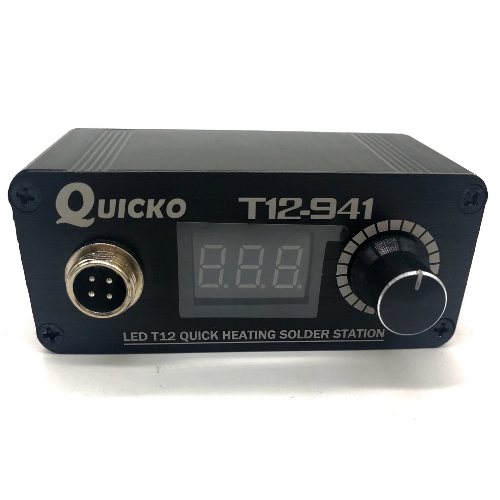 

T12-941 QUICKO Mini T12 soldering station T12-941 LED DC version portable DIY aviator soldering iron