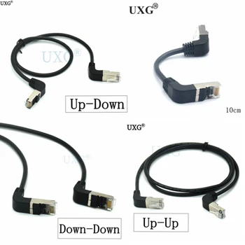

Cat5 Ethernet Cable RJ45 Right Angle UTP Network Cable Patch Cord 90 Degree Cat5a Lan Cables for Laptop Router TV BOX