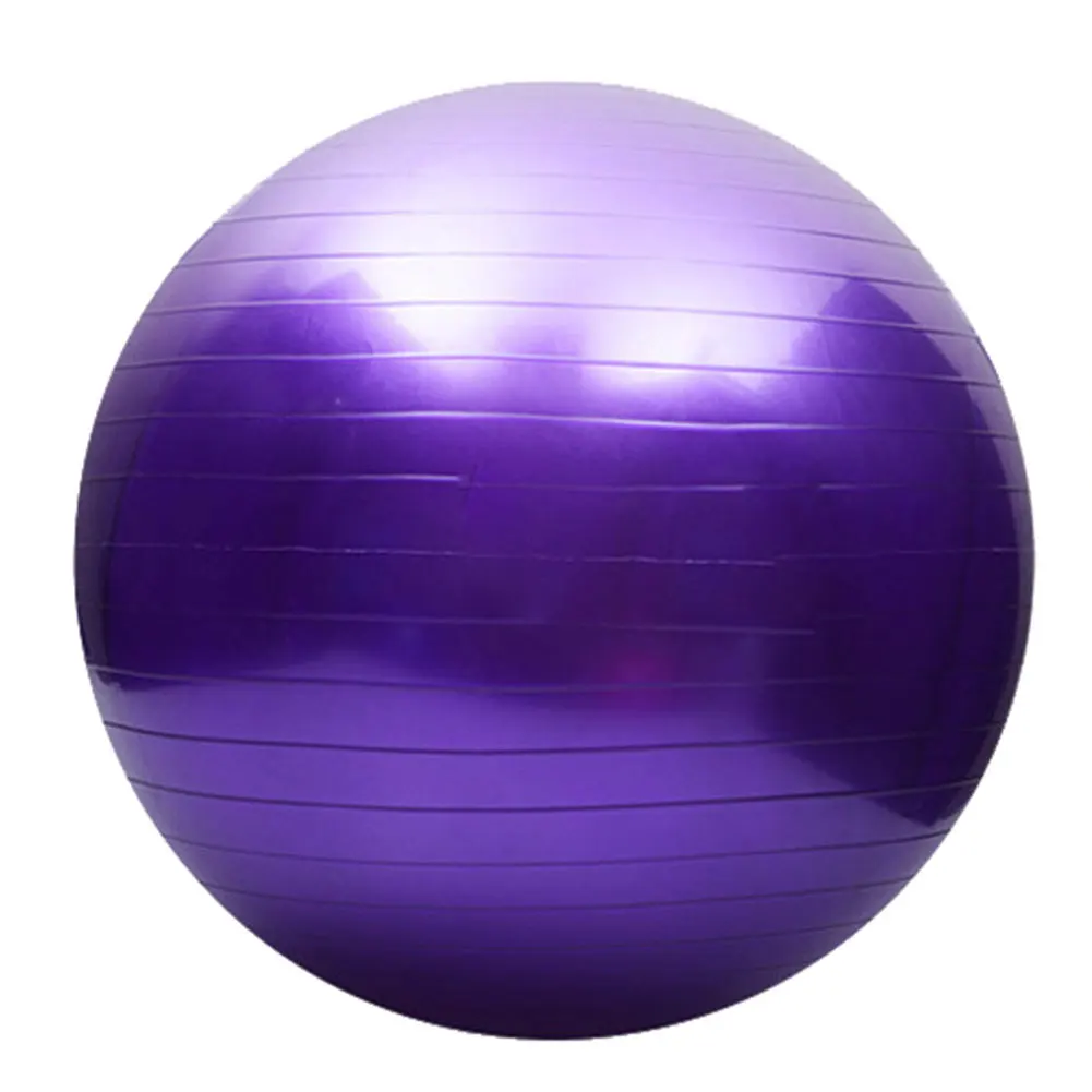 Purple Мяч для баланса 55/65/75 см, Послеродовое восстановление, лапутианский мяч для йоги, ПВХ, медицинский мяч для йоги, аксессуары для тренажерного зала и фитнеса для женщин - Цвет: Purple