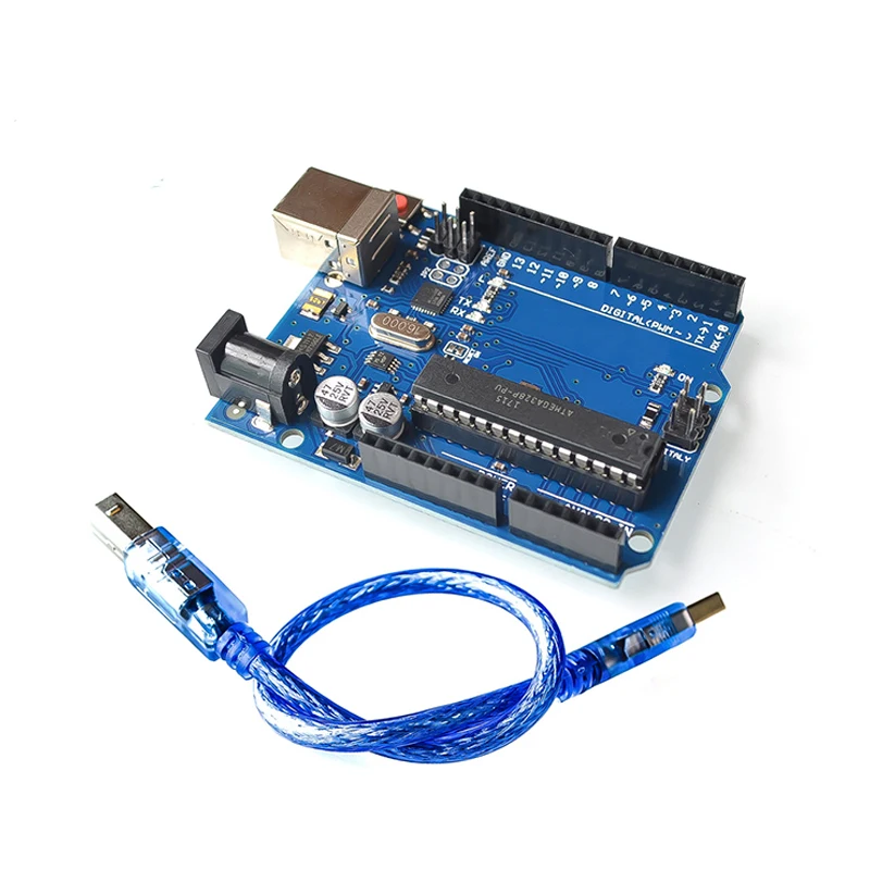 Один комплект UNO R3 официальная коробка ATMEGA16U2 + чип MEGA328P для Arduino макетная плата USB