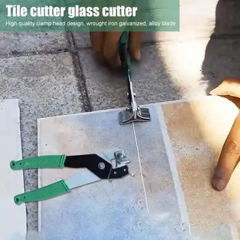 

Ceramic Tile Cutting Clamp Glue-coated Handle Manual Glass Trimming Pliers Durable Alloy Steel Hand Tools for Wood Work