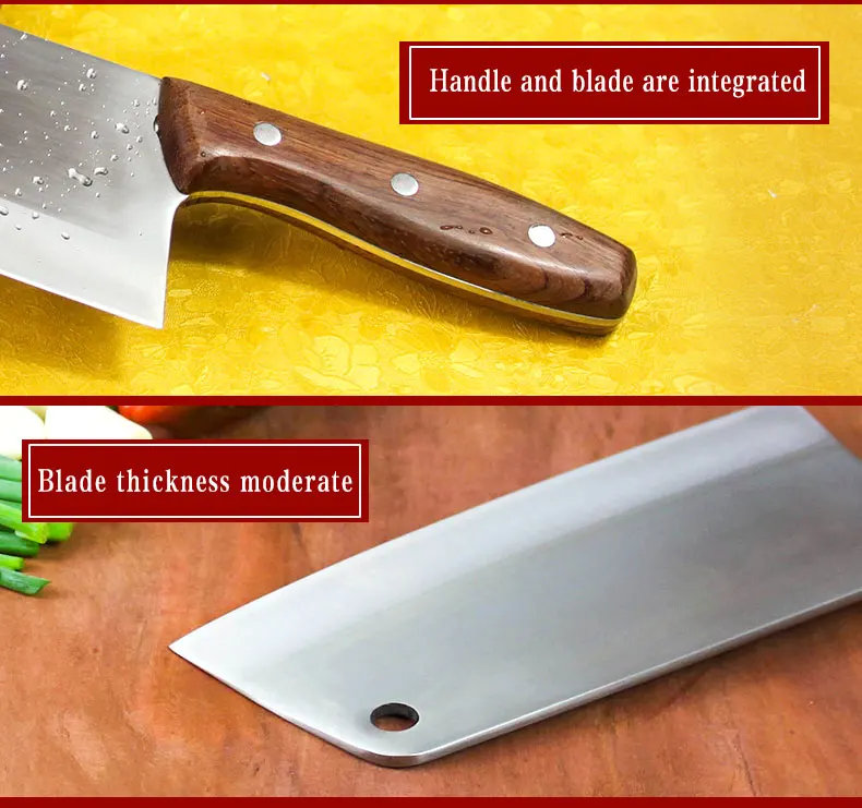 Кливер нож для тонкой нарезки из нержавеющей стали профессиональные поварские Ножи ручной работы кованые овощные Фрукты Мясо кухонные ножи cocina