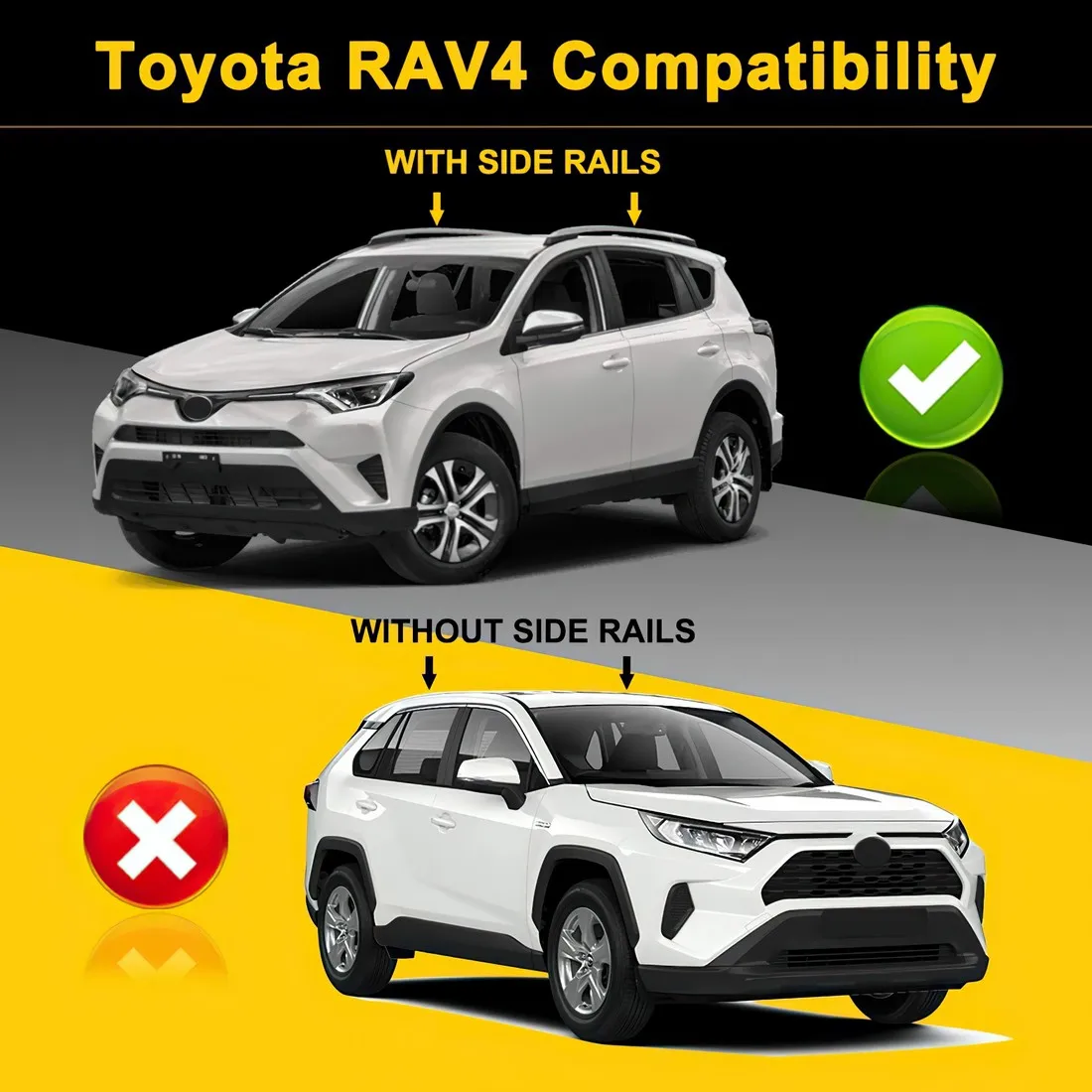 SANJODS сменный багажник на крышу для Toyota RAV4 2013 2014 2015 2016 2017 2018 пара OE Style алюминиевые