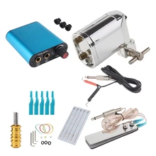 ABVP двигатель татуировки роторная машина Профессиональный боди-арт шейдер для татуажа оборудование для боди-арта татуировки серебро ЕС вилка