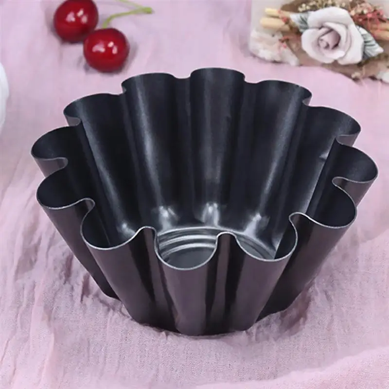 Egg Tart Mold Non-stick Flower Creative Cupcake Mold Muffin Mold for Bakery Flower Shape Muffin Baking Cup Tartlets Pans