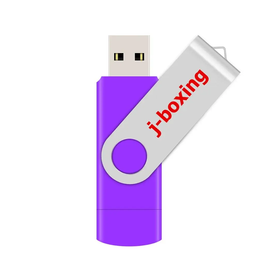 USB флеш накопитель фиолетовый OTG на 16 ГБ с двумя usb портами|USB флэш-накопители| |