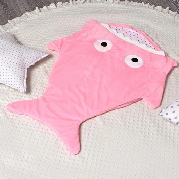 

Blanket (envelope) for children Baby I "Shark" pink color, 48 * 83 cm, polyethylene cover, hl lining. 4357235