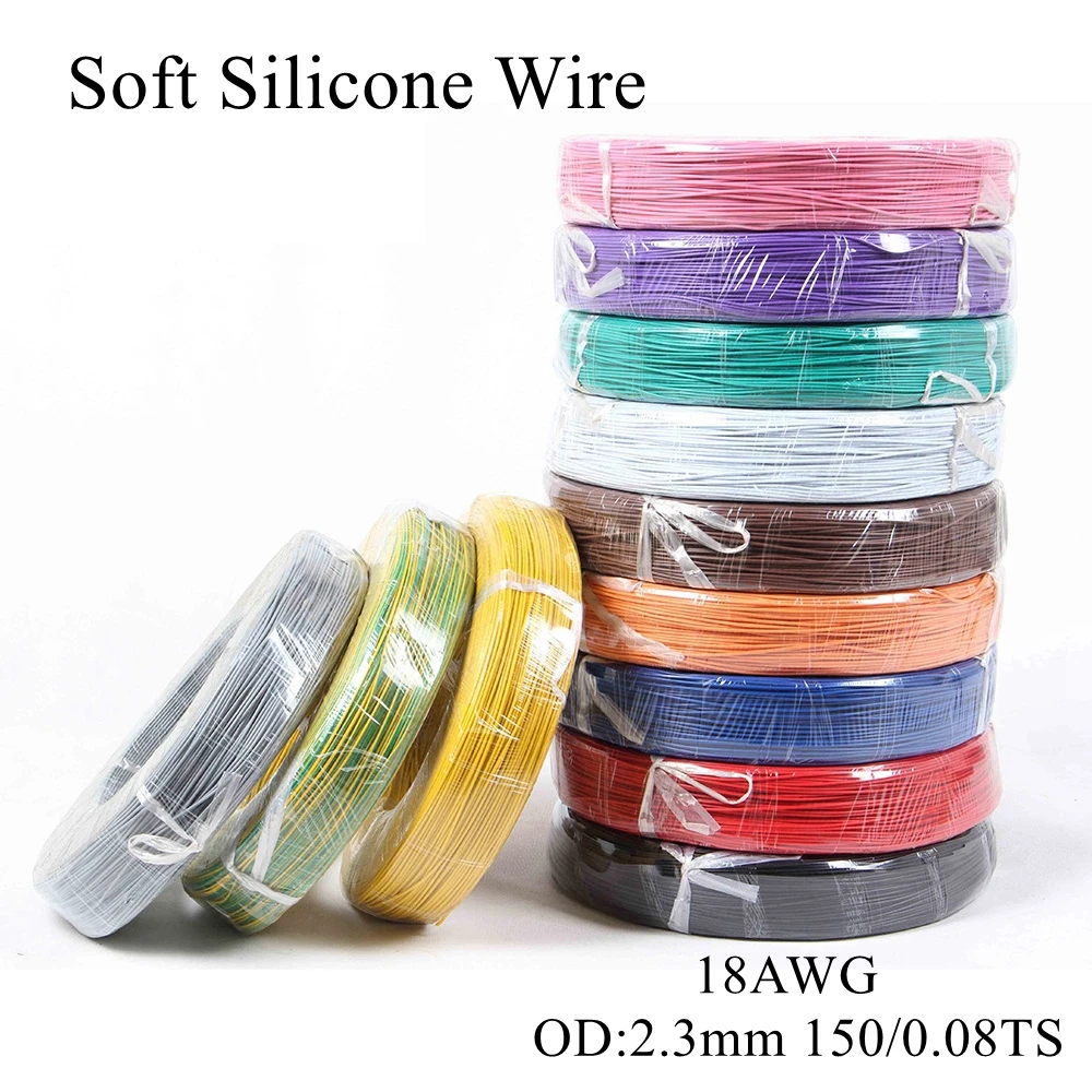 UL 3135 18AWG силиконовый провод 18 AWG силика гель провода устройство проводник для строительства 150/0. 08 18 # высокая температура кабель из луженой