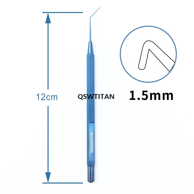 Ophthalmic Titanium instruments Phaco Chopper 4 types claw/1.25mm/1.5mm/1.95mm tip eye Veterinary surgical Tools veterinary surgical instruments,ophthalmic microsurgical scissors,ophthalmic surgical instruments