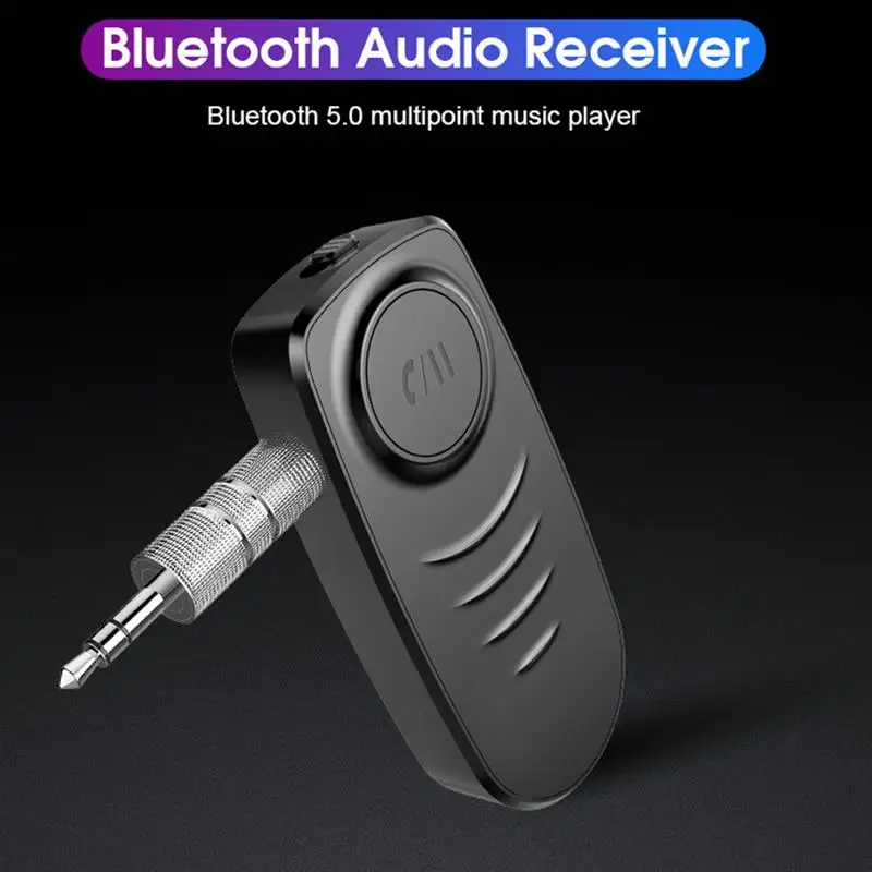 

J19 Car Bluetooth 5.0 Audio Receiver Wireless Hands-free Call Adapter Converter Speaker Upgrader