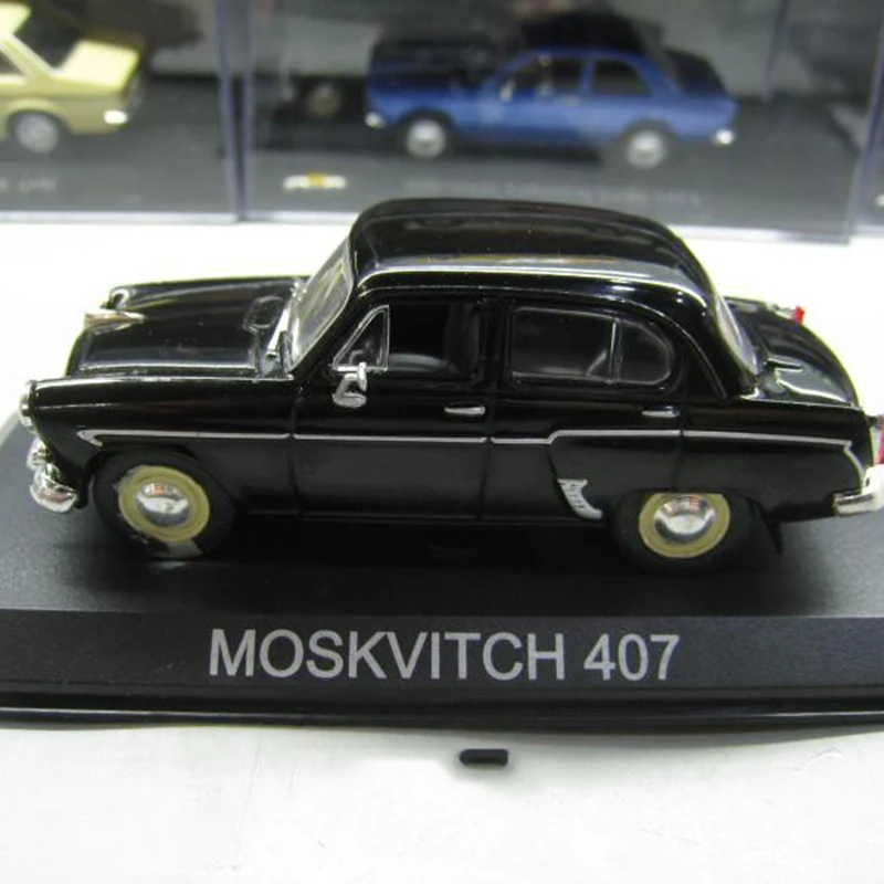 

1:43 Static Classic Black Retro aristocracy Car Model Soviet Union Russia MOSKVITCH 407Taxi Alloy Car Toy Diecast CollectionGift