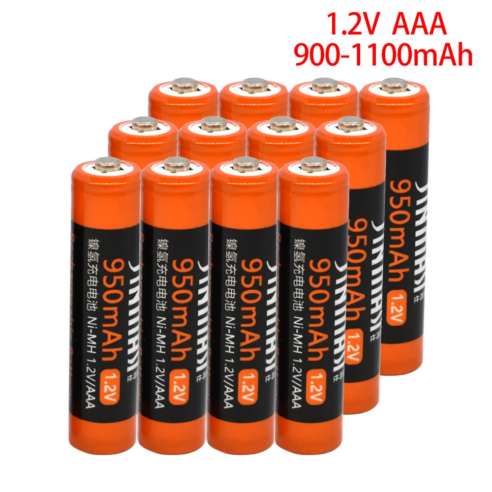 

12 piece 3A AAA rechargeable battery 1.2V 900-1100mAh 1.2 voltage AAA 3A NI-MH batteries 100% original accumulator battery