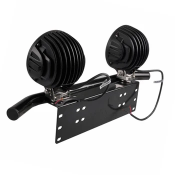 

Bumper License Plate Bracket Black Car Auto Exterior Work Light Holder