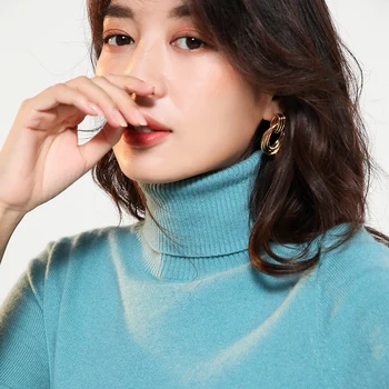 

Women Sweater 100% Goat Cashmere Knitted Winter Turtleneck Warm Sweaters for Ladies Pullvoer Hot Sale Cashmere clothes Jumpers