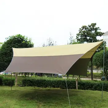 

Outdoor Portable Widen Rainshed Sunshade Sky Curtain Camping Tent Tarp Camping Beach Picnic Sun Shelter 480x520cm Awning Tent