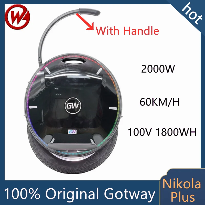 Самобалансирующийся электрический скутер Begode Gotway Nikola Plus 17 дюймов 100 в 2000 Вт/Вт