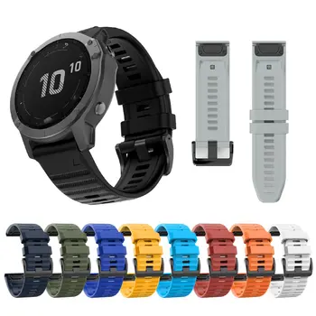

26 22MM Quick Release Watch band Strap for Garmin Fenix 6X Quick Fit Silicone Wrist Band Strap For Garmin Fenix 5X/enix3 Hr/D2