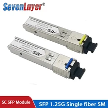 1,25G SC BiDi SFP модуль нм/Нм WDM коммутатор совместимый SFP модуль трансивера с переключателем с функцией DDM