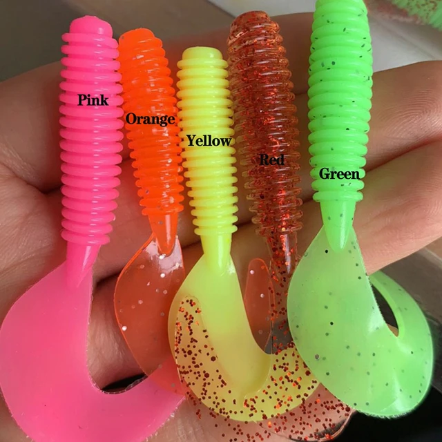 Soft Plastic Grub Baits Lures  Grubs Silicone Fishing Lure