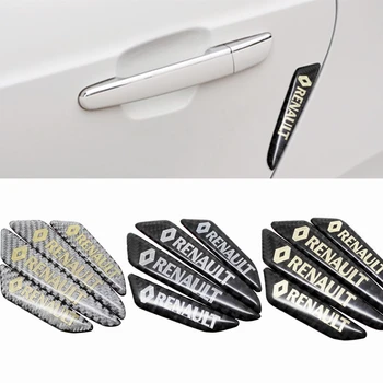 

Car Styling Carbon Fiber Side Door Sticker Emblem Decal For Renault Clio Megane 2 3 Duster Logan Laguna 2 Captur Sandero Kadjar
