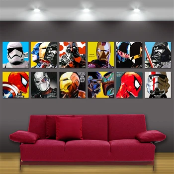 

Star Wars Superhero Poster Home Decor Living Room Bedroom Art Decor Nursery Kids Room Painting wall art canvas painting K391