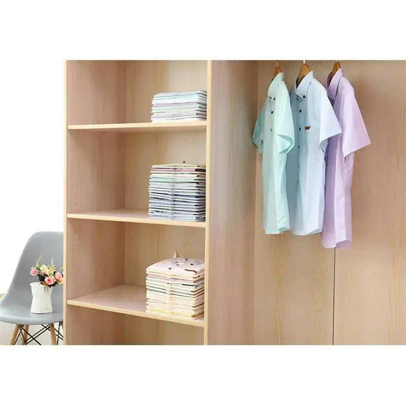 OUNONA Shirts Sweaters Folding Board Save Time Clothes Folding Board Space Saving Wardrobe Storage Rack Stackable Tray