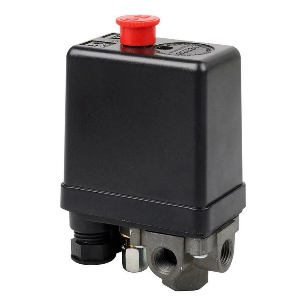 90-120PSI Heavy Duty Давление Управление переключатель практичный воздушный компрессор откачивающий насос Универсальный с датчиками 4 Порты и разъёмы с приводом от двигателя