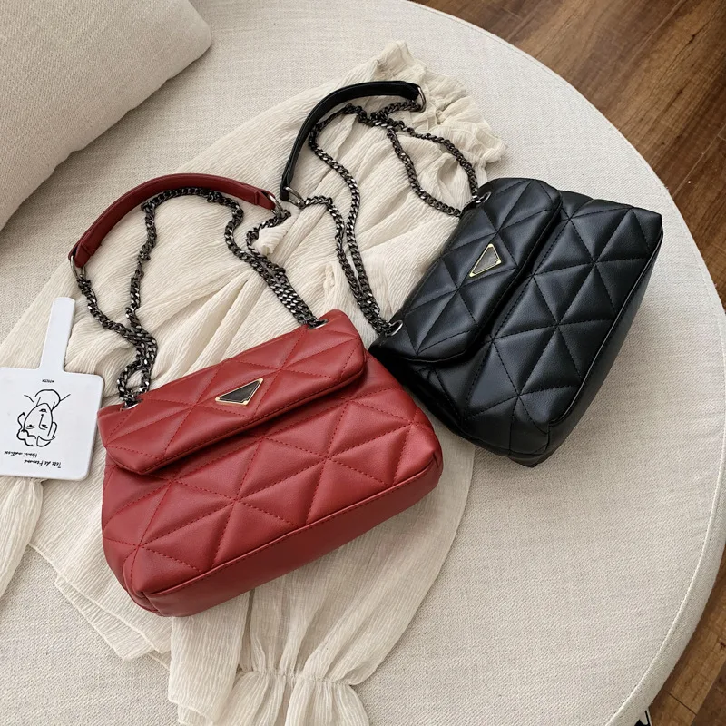 

Bag Women's 2020 New Style Fashion Korean-style WOMEN'S Bag Rhombus Chain Bag Autumn And Winter Versatile Crossbody Bag