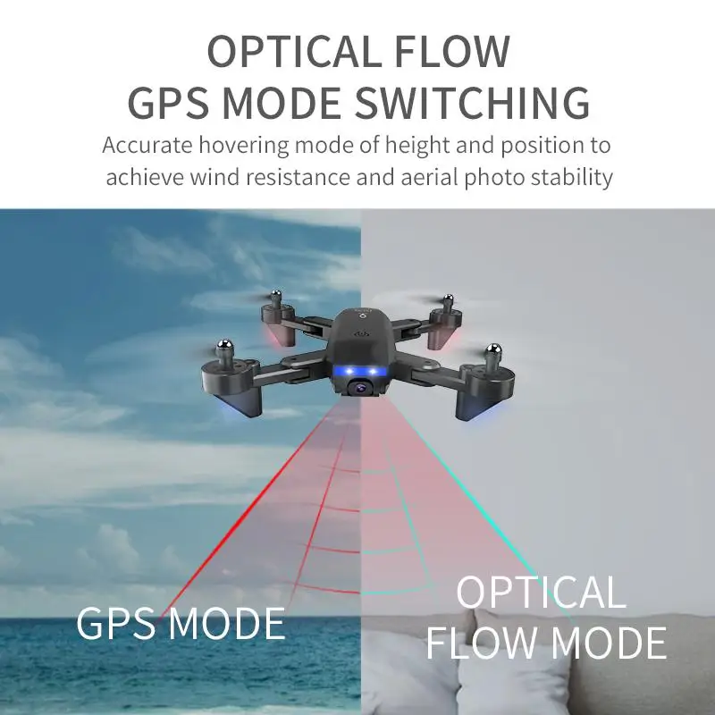 gs700g Gps Дрон с 4k Hd регулируемой камерой Широкий угол 5g Wifi Fpv Rc Квадрокоптер Профессиональный складной Дрон Vs Sg907