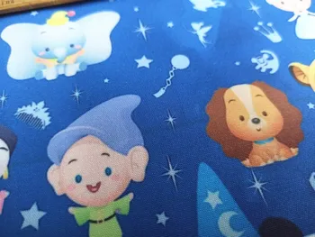 

50x145CM Digital Print Cartoon Animal Polyester Canvas Fabric for Boy Hometextile Backpacks Slipcover Cushion Cover DIY Material