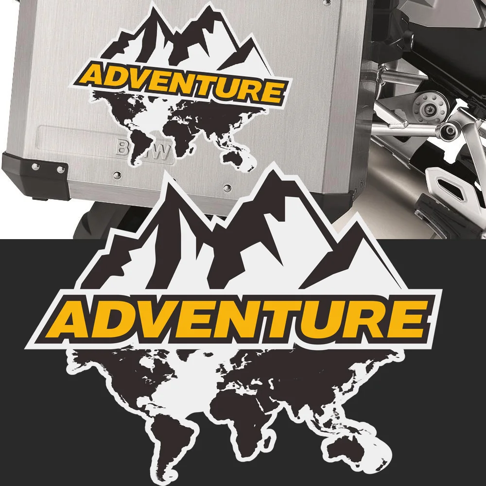 

Motorcycle Top Side Box cases panniers Luggage Aluminium Stickers Decals ADV GS Adventure For BMW R1250gs R1200gs F850gs F800gs