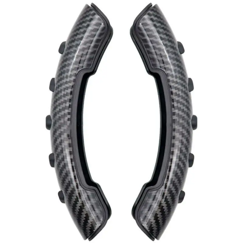 

2 PCS Car Interior Carbon Fiber Non-Slip Steering Wheel Booster Cover Anti-slip Cover for Car Steering Wheel For Honda Civic