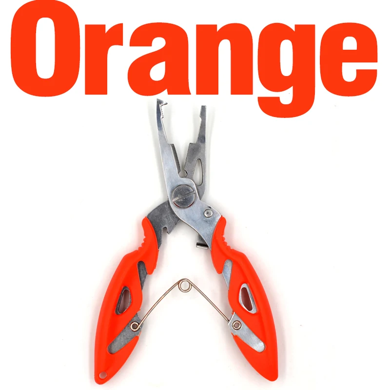 Orange 1Pcs MNFT 12 см рыболовные плоскогубцы для удаления крючков инструмент для удаления лески щипцы для использования рыбы ножницы рыболовные плоскогубцы 5 цветов - Цвет: Orange 1Pcs