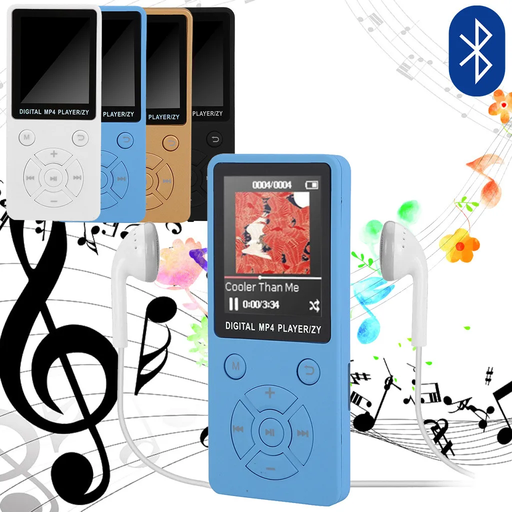 Портативный MP4 плеер eпула Bluetooth с цветным экраном FM радио для просмотра