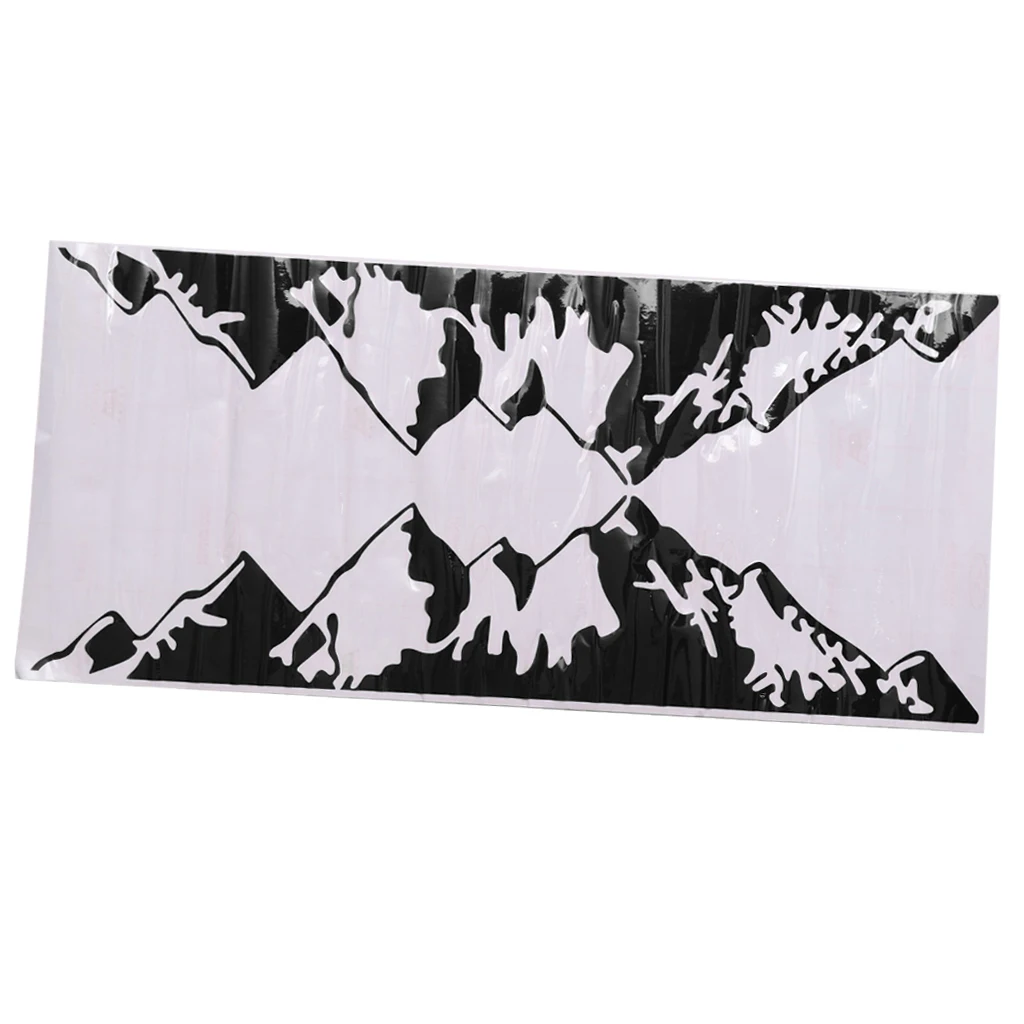 2x Car Mountain Range Side Skirt Modified Personal Decoration Body Paste
