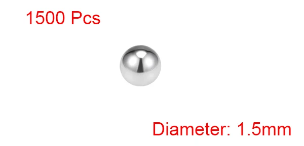 Uxcell 50-1000 шт 0,5 мм 1 мм 1,2 мм 1,3 мм 1,5 мм 1,8 мм подшипниковые шарики 304 из нержавеющей стали G200 прецизионные шарики Аппаратные средства