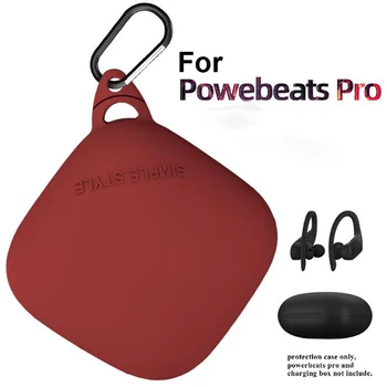 

Clamshell Opening Silicone Case for Beats Powerbeats Pro Earphone Access Anti-shock Flexible Comprehensive Protective Full Cover