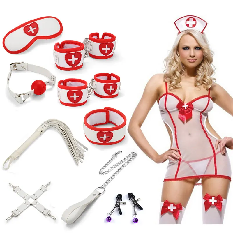 Nurse Lingerie Porn - Sexy Nurse Lingerie With Bdsm Bondage Set Whip Mouth Gag Nipple Clamps  Handcuffs Sex Toys For Women Adults Game Porn Sex Goods - Exotic  Accessories - AliExpress