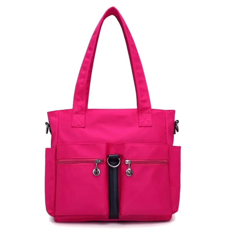 

Women Cloth Shoulder Bag Solid Color Casual Style Large Capacity Ladies Handbag
