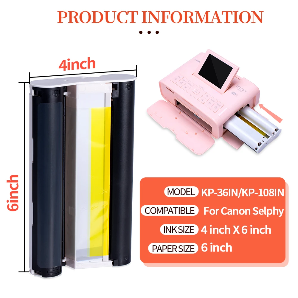 ゴッホ　カビゴン　金枠　Sサイズ KP 108IN 3 High Capacity Color Ink Cartridge Cassette and