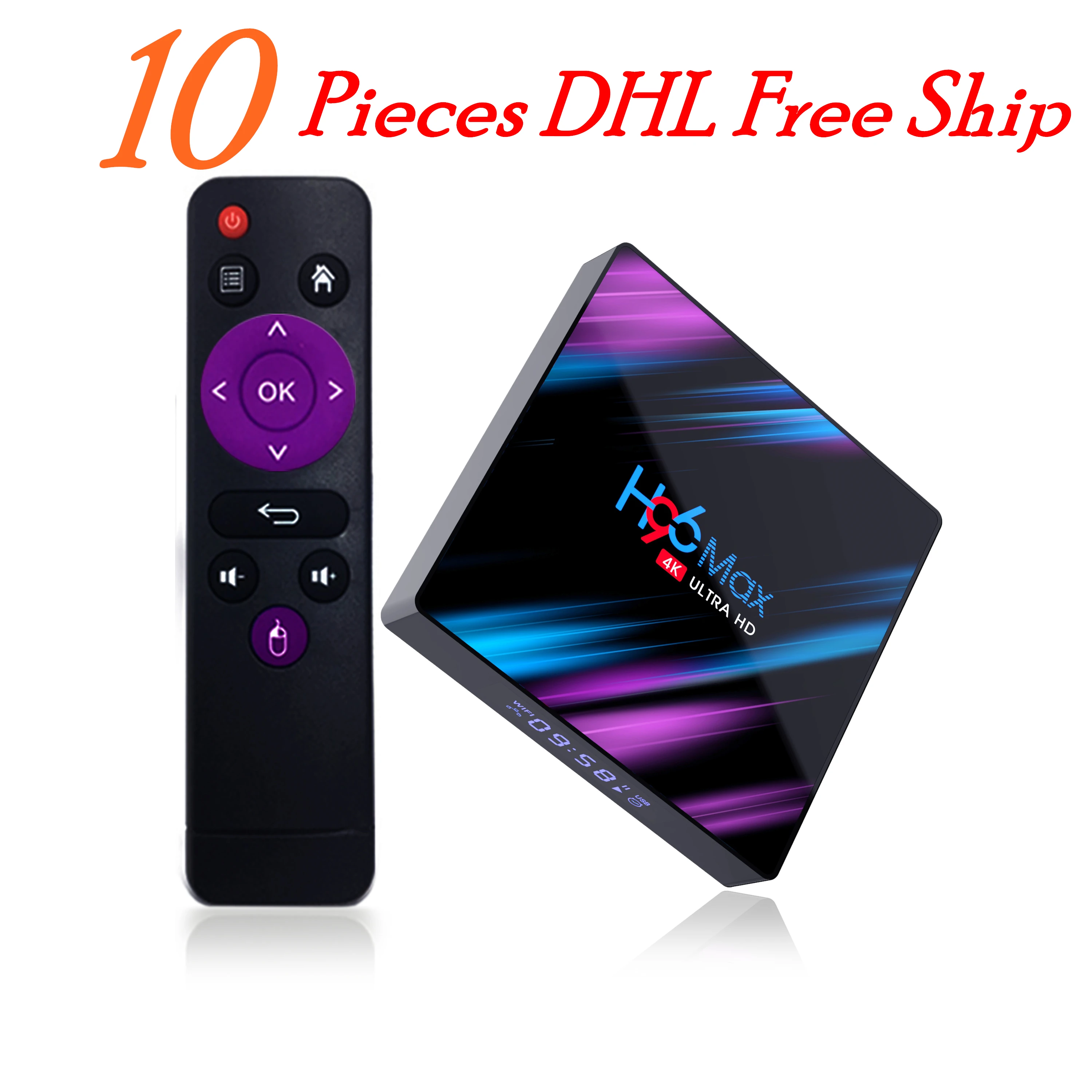 

10 pcs H96MAX with 1 year Arabic IPTV Subscription
