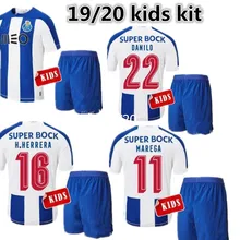 19 20 Детский комплект Порто FC Футбольная Футболка детская Домашняя футболка BRAHIMI ABOUBAKAR MAREGA TELLES HERRERA PEREIRA Порто