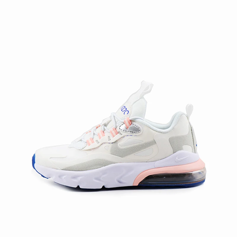 Оригинальные детские кроссовки для бега от NIKE AIR MAX 270 REACT, удобные спортивные уличные сетчатые детские кроссовки, BQ0102-002